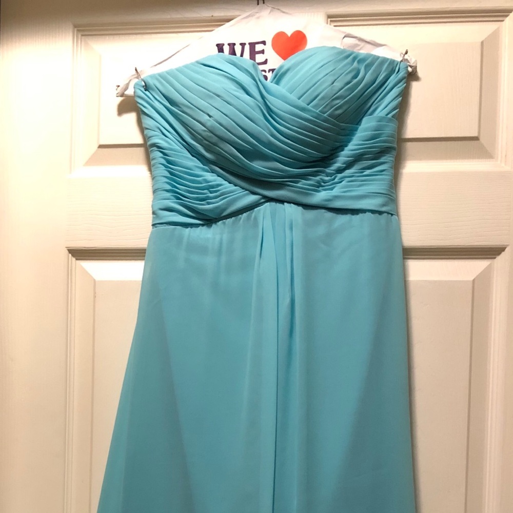 Teal Sweetheart Flowing Dress